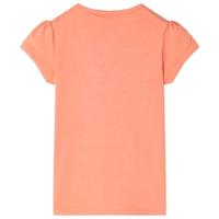 Kindershirt 128 neonoranje - thumbnail