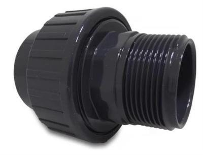 pvc 3-delige koppeling 40mm x 1.1/4" 10 bar