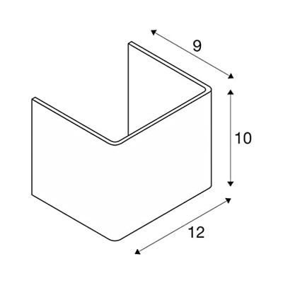 SLV Mana 12 1000618 Lampenkap Wit