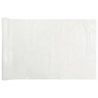 VidaXL Balkonscherm 300x120 cm pvc wit - thumbnail