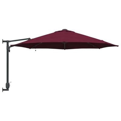 VidaXL Tuinparasol bordeaux rood 248 x 248 x 148 cm polyester en staal