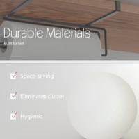 Metaltex Keukenrolhouder 35x18x10 cm Zwart - thumbnail