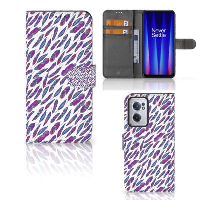 OnePlus Nord CE 2 | Telefoon Hoesje | Feathers Color OnePlus Nord CE 2 | Telefoon Hoesje | Feathers Color
