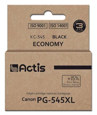 Actis KH-303BKR inkt voor Canon printer, vervanging voor Canon PG-545XL; Supreme; 15ml; 207 pagina's; zwart. Drukt 15% meer af dan de OEM. Actis KH-303BKR inkt voor Canon printer, vervanging voor Canon PG-545XL; Supreme; 15ml; 207 pagina's; zwart. Drukt 15% meer af dan de OEM.