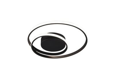 Trio Moderne plafonnièreZibal Ø 39cm zwart - R62911132