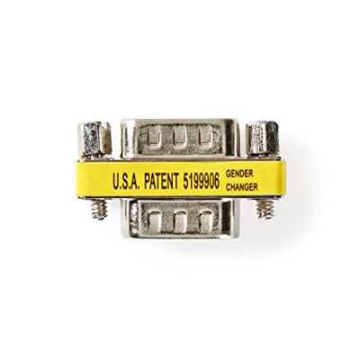 VGA-Adapter - VGA Male - VGA Male - Vernikkeld - Recht - Metaal - Metaal - Polybag