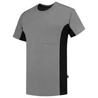 Tricorp T-shirt Bi-Color - Workwear - 102002 - grijs/zwart - maat XL - thumbnail