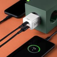 Hama USB-oplader 30.00 W 1x USB-A, 1x USB-C USB PD Wit Binnen USB Power Delivery (USB-PD) - thumbnail