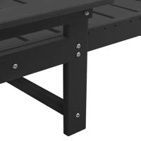 Ligstoel 3 pcs Zwart Polyetheen - thumbnail