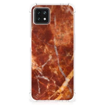 OPPO A53 5G | A73 5G Anti-Shock Hoesje Marmer Bruin OPPO A53 5G | A73 5G Anti-Shock Hoesje Marmer Bruin