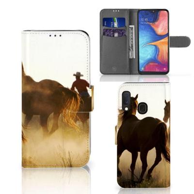 Samsung Galaxy A20e | Telefoonhoesje | Met pasjeshouder | Design Cowboy