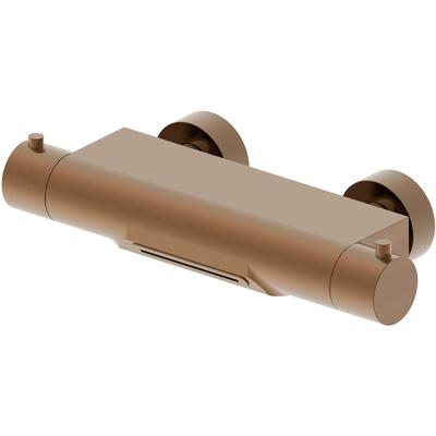 Wiesbaden Style Thermostatische Badmengkraan - Waterval - Cooltouch - Geborsteld Brons Koper PVD