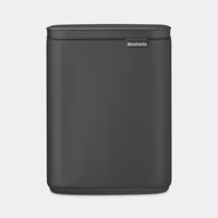 Brabantia Bo Afvalemmer - 7 liter - kunststof binnenemmer - mineral infinite grey 233722 - thumbnail
