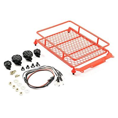 Bagagerek, met 4 lampen, 130x110mm - Rood