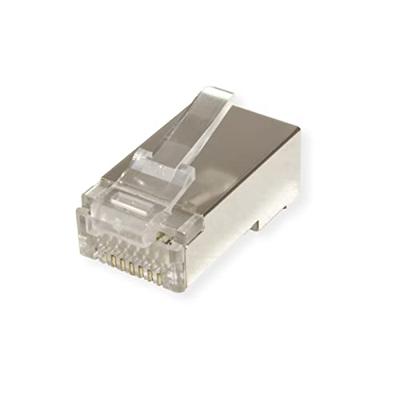 Value 21.99.3065 VALUE Modular Plug afgeschermd, cat. 6/6A, 100 st 21.99.3065 Stekker, recht Transparant 100 stuk(s)