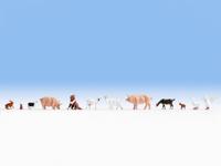 NOCH 15711 H0 Op de boerderij figuren Geverfd, Staand - thumbnail