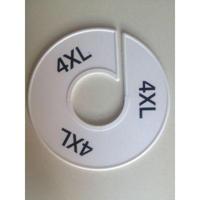 Maatring 11 cm wit/zwart 4XL - thumbnail