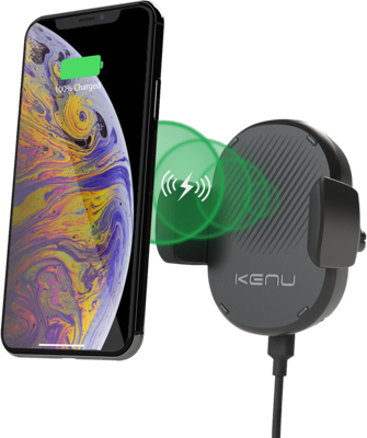 Kenu Airframe Wireless iPhone ventilator auto houder - Black