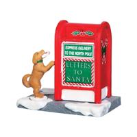 Lemax santa's mailbox kerstdorp accessoire 2016 - thumbnail