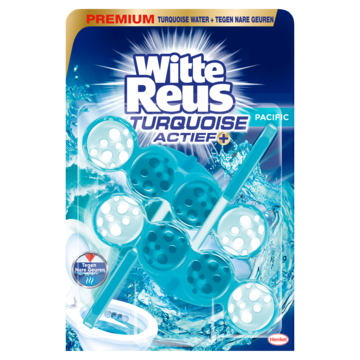Witte Reus Toiletblok turquoise actief 2 Stuks