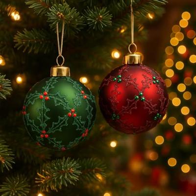 Kerstbal glas d8 cm a2 II Decoris - Decoris