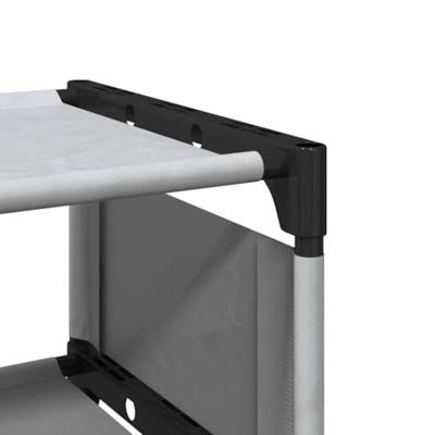 Schoenenrek 4-laags 54x28x55 cm nonwoven stof grijs