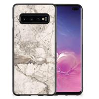 Samsung Galaxy S10+ Gripcase Marmer Beige - thumbnail