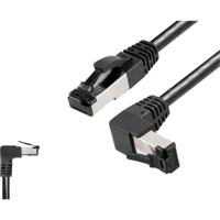 BKL Electronic 144025 RJ45 Netwerkkabel, patchkabel CAT 8.1 S/FTP 2 m Zwart Halogeenvrij 1 stuk(s) - thumbnail