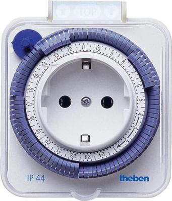 Theben 0176575 Stopcontact-schakelklok Analoog Dagprogramma IP44