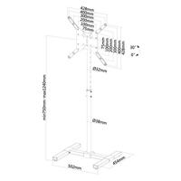 Neomounts NS-FS100B vloerstandaard - thumbnail