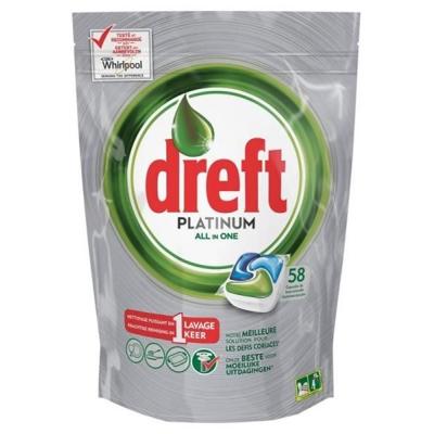 Dreft Platinum All in One Vaatwastabletten - 58 stuks