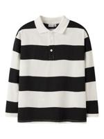 Name it winter polo t-shirt jongens - zwart - relaxed fit - NkmNutiva - thumbnail