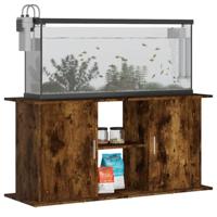 Aquariumstandaard 121x41x58 cm bewerkt hout gerookt eikenkleur - thumbnail