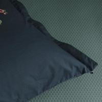 Pip Studio Pip Studio Thousand Leaves hoeslaken Blauw Grijs 100x200 cm Hoekhoogte 25 cm - thumbnail