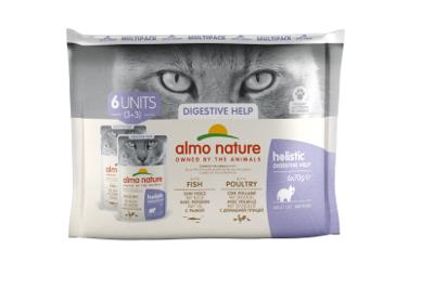 Almo Nature Intestinal Help multipack met vis en gevogelte natvoer kat (70 g) 4 x (6 x 70 g)