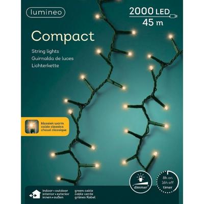 Lumineo Compact ricelights 2000LED 45m klassiek warm Lumineo Compact ricelights 2000LED 45m klassiek warm
