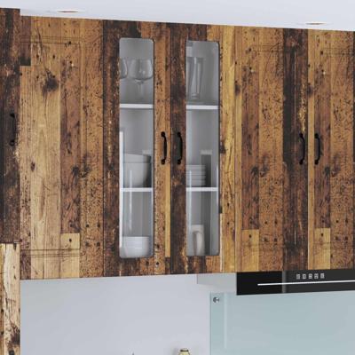 Keukenkast aan de muur Oudhout 60 x 31 x 100 cm Bewerkt hout