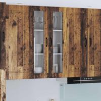 Keukenkast aan de muur Oudhout 60 x 31 x 100 cm Bewerkt hout - thumbnail