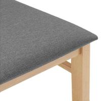 Eetkamerstoelen met kussens 2 st massief hout rubber - thumbnail