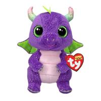 Ty Beanie boo daphne purple dino, 15cm - thumbnail