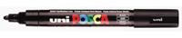 Paintmarker Uni POSCA PC5M medium zwart | 6 stuks - thumbnail