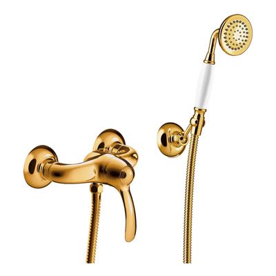 Douchemengkraan Tres Clasic 1 Hendel Incl Handdouche en Doucheslang Goud