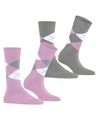 Burlington 2-paar Everyday dames sokken - Argyle - katoenen sokken met ruit print