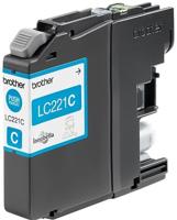 Inktcartridge Brother LC-221C blauw - thumbnail