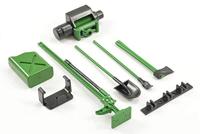 Fastrax Scale 6-Piece Tool Set Green/Black Painted - thumbnail