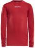 Craft 1906860 Pro Control Compression Tee LS JR - Bright Red - 122/128 - thumbnail