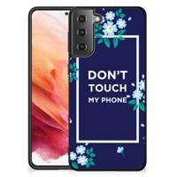 Samsung Galaxy S21 | Telefoon Hoesje | Flowers Blue DTMP - thumbnail