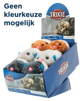 TRIXIE BUNGELSPEELTJE ASSORTI 8 CM 12 ST