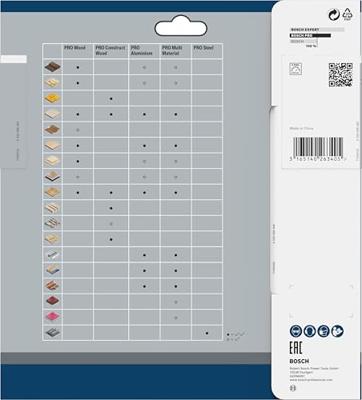 Bosch Professional Cirkelzaagblad voor Multimaterial | PRO Multi Material | Ø 184mm Asgat 16mm 48T - 2608640815 - thumbnail
