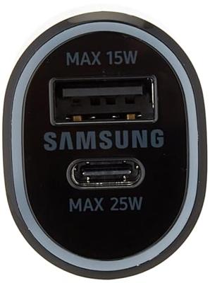Samsung EP-L4020NBEGEU USB-oplader 25 W, 15 W 1x USB-C, 1x USB-A USB PD 3.0, QC 2.0, Adaptive Fast Charge Zwart Auto Snellader - thumbnail